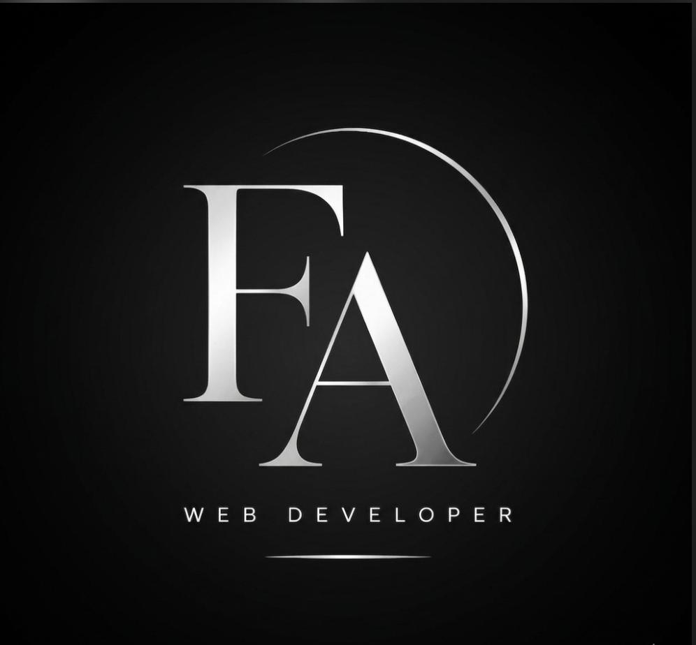 portfolio logo in final section of website